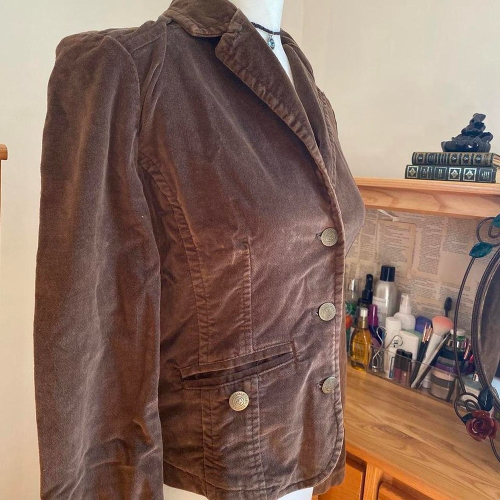 Aeropostale Faux Brown Suede Women’s Blazer Jacket